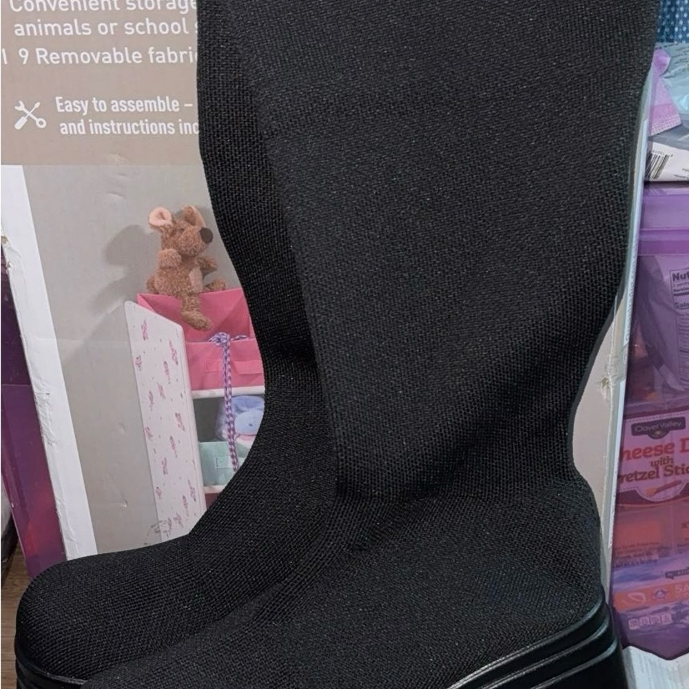 Black Knee-High Boots